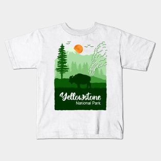 Yellowstone National Park Nature Kids T-Shirt